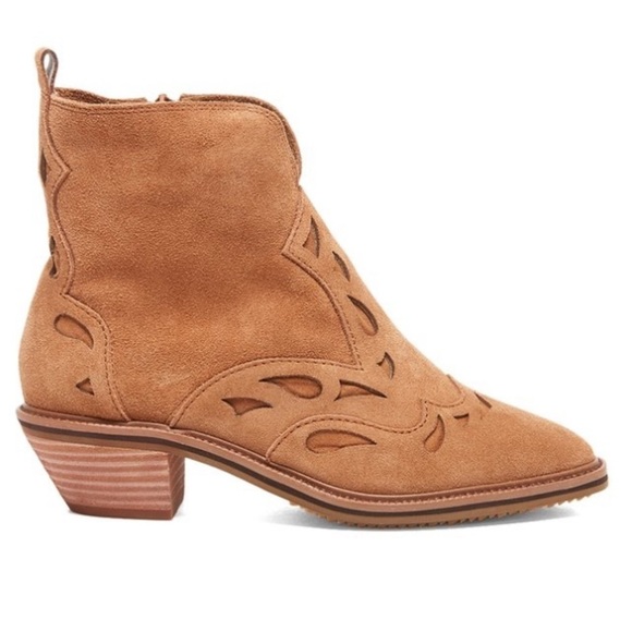 ANTHROPOLOGIE Kelsi Dagger Mocha Cliff Suede Boot8 - Picture 2 of 14